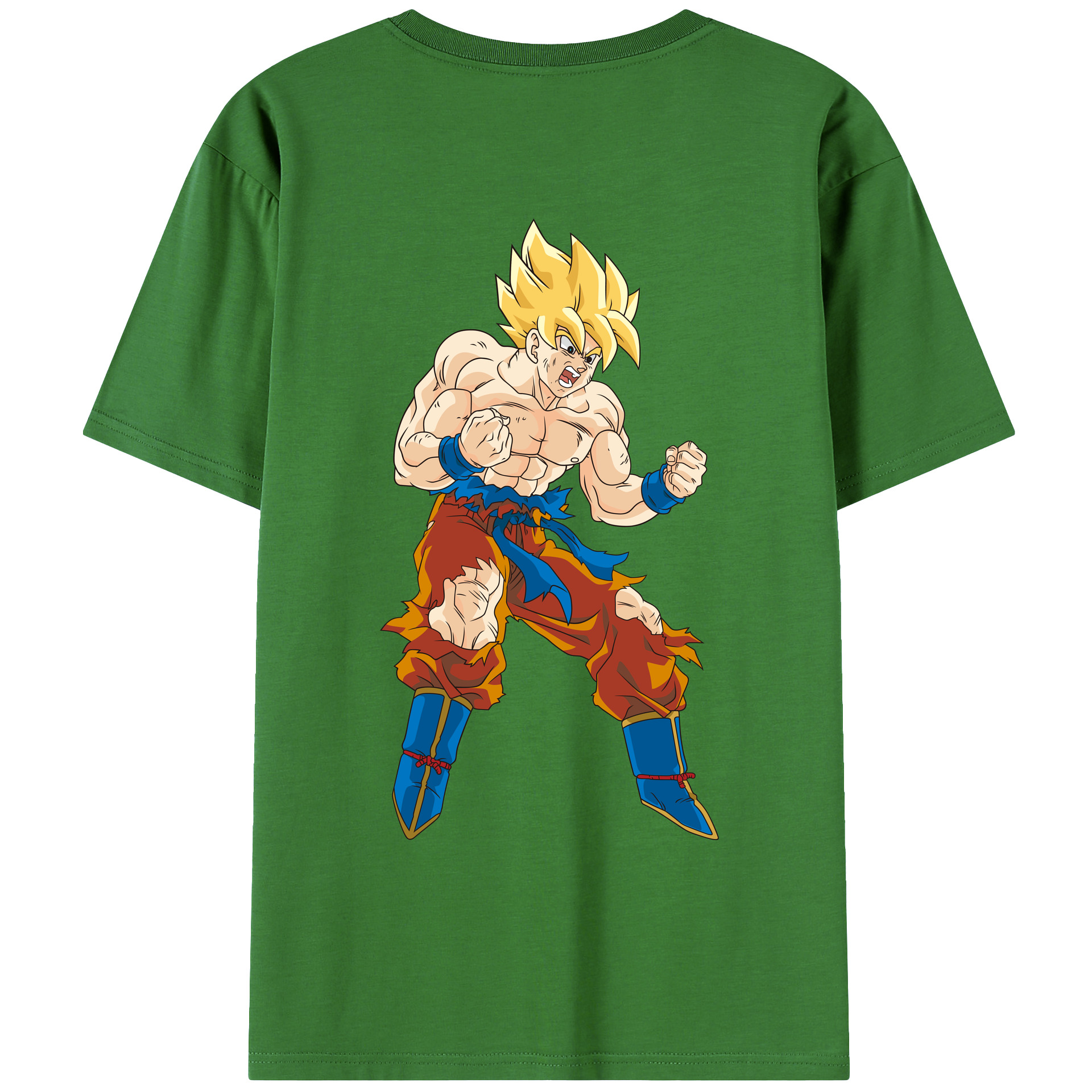 （画像用） ドラゴンボール 孫悟空（そん ごくう）Son Goku カカロット DRAGON BALL Kakarotto レディース半袖Tシャツ(バックプリント)